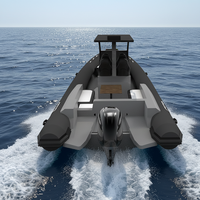 Bateau gonflable de Sport de 25 pieds RHIB 760 en aluminium côtelé Hypalon