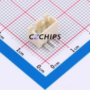 ZX-XH2.54-3PWZ-GW Wire-to-Board Pin Header Bent Lead Through Hole,P=2.5mm Connector 1x3P 2.5mm Right Angle Insert XH - Product Image 1