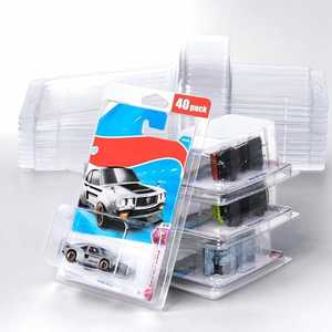 Étui de protection en plastique PET recyclable compatible HW pour modèles de voitures miniatures avec affichage et rangement transparents - Product Image 6