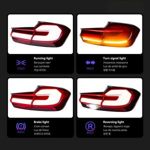 Feu arrière LED pour F31 2013-2018, lampe arrière 3D, 318i 320i 325i 330i 335i, DRL, clignotant, lentille rouge, accessoires auto TBZ005, lentille rouge LED - Product Image 4