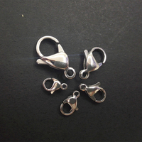 Fermoirs plaqués or sous vide populaires accessoires de bijoux fermoir mousqueton en métal bricolage pour la fabrication de bijoux