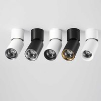 Modern Tasarım GU10 LED 7W Ayarlanabilir Alüminyum Mini Yüzeye Monte Tavan Spot Işığı 38 Işın Açısı 3 Yıl Garantili