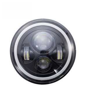 ไฟหน้ารถยนต์ LED H4 ขนาด 7 นิ้ว 75 วัตต์ 12 โวลต์ 8000 ลูเมนส์ ใช้ได้กับรถยนต์ทั่วไป สีขาว/เหลือง 6500K พร้อมการรับประกัน 2 ปี - Product Image 1