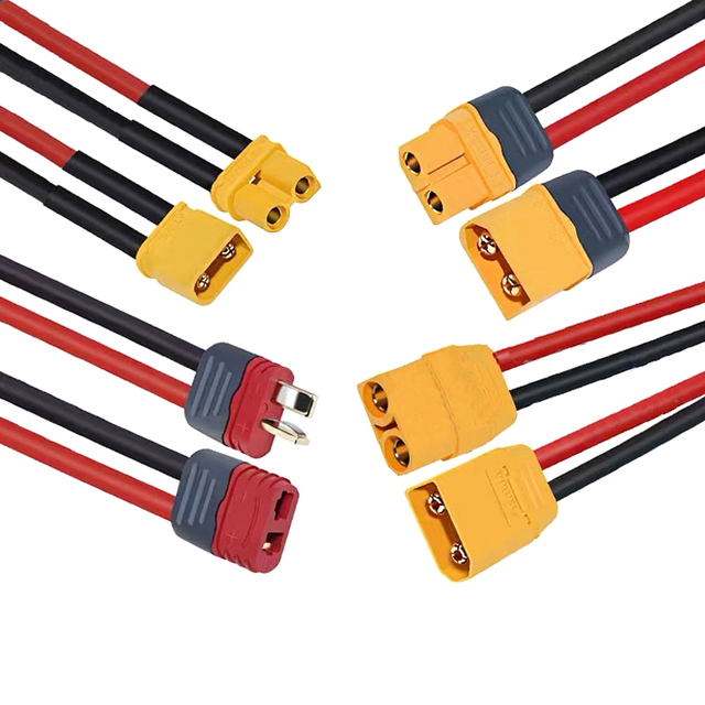 OEM Li-ion Battery Charger Connector High Strand Silicone Cable XT30 XT60 XT90 Charger Cable for RC LiPo Battery FPV Drone