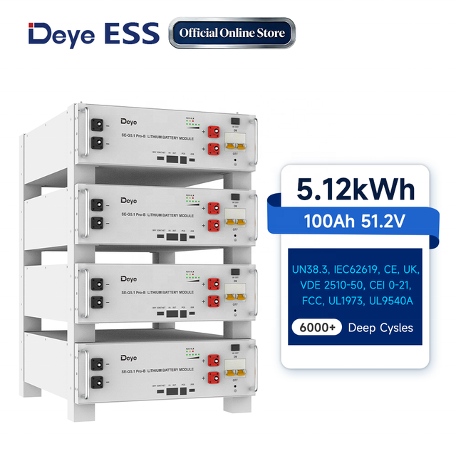 Deye ESS SE-G5.1 Pro-B Lithium Ion Batteries Solar Storage Lifepo4 Battery with Certifications