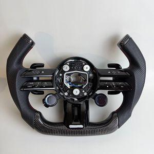 Volant en fibre de carbone LED RPM pour Mercedes-Benz W176 W205 W213 C190 <span class=keywords><strong>AMG</strong></span> - Product Image 1