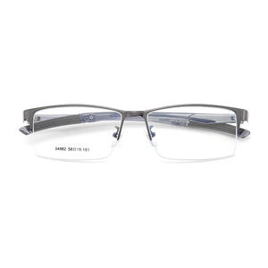 Gafas de Metal con Media Montura Rectangular para Hombre Danyang 34862, Lentes Acrílicas Ligeras - Product Image 1