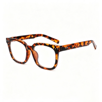 Lunettes anti-lumière bleue carrées rétro SM20021 - Monture légère en PC avec verres en résine transparente pour hommes et femmes