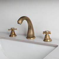 Mitigeur de douche moderne en laiton antique avec cartouche céramique – Robinetterie de bain et de douche contemporaine