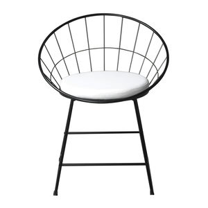 Miễn Phí Mẫu Vàng Hiện Đại Lưới Ngoài Trời Vòng Dkr Kim Loại Lá Thép Bê Tông <span class=keywords><strong>Stackable</strong></span> Lucy Chủ Tịch Ăn <span class=keywords><strong>Side</strong></span> Black Wire <span class=keywords><strong>Chair</strong></span> - Product Image 4