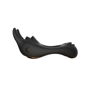 Dubbele Vibrerende Cock Ring Met Roze Clitoris Stimulator Plezier Penis Ring Vibrator Paren Volwassen Seksspeeltjes Voor Mannen - Product Image 2