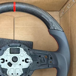 พวงมาลัยรถยนต์สำหรับ Volkswagen <span class=keywords><strong>VW</strong></span> MK7 GTI R Golf 7 MK7 6 MK7.5 MK8 Passat Scirocco จริง - Product Image 4