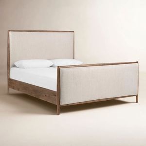 Lit en bois massif américain avec un artisanat luxueux, pour une utilisation en chambre à coucher, directement de l'usine avec possibilité de personnalisation - Product Image 1