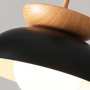 Lámpara Colgante de Estilo Japonés Minimalista Moderno Wabi-Sabi Nórdico para Comedor, Construcción de Hierro, LED, Altura Ajustable, Tamaño Mediano - Product Image 3