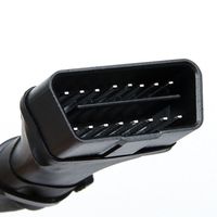 Cable divisor en Y OBD2 de 1 macho a 2 hembras, 16 pines, 30 cm, cable corto con fusible para diagnóstico de automóviles
