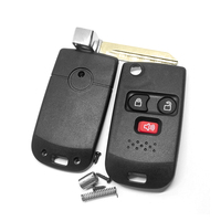 Carcasa de Repuesto para Llave de Coche con 3 Botones, Llave de Coche con Chip FO38R, Carcasa Vacía, 433MHz 315MHz, Llave de Vehículo, Entrada sin Llave, Cubierta Modificada