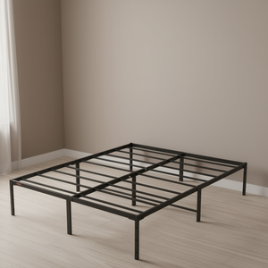 D0100HADFEG Metal Platform <b>Bed</b> <b>Frame</b> <b>Queen</b> <b>Size</b> 14 Inch Heavy Duty Mattress Foundation Steel Slat Support - Product Image 2