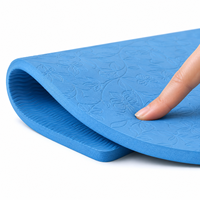 Tapis de yoga TPE couleur unie, conforme ESG, antidérapant et écologique, idéal pour le bien-être des entreprises – Direct usine Chine