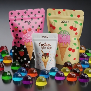 <b>Child</b> Proof 3.5g Mylar Bags Food Grade Resealable Stand up Pouch with <b>Safety</b> <b>Lock</b> Zipper for Edibles - Product Image 2