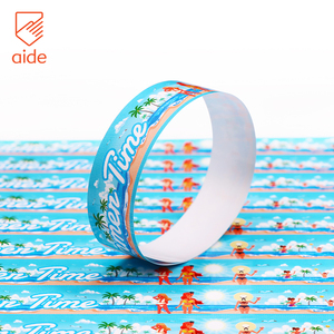 Tùy chỉnh không thấm nước Tyvek Vé máy in giấy dây đeo cổ tay vòng đeo tay biểu tượng tùy chỉnh vé dùng một lần Tyvek dây đeo cổ tay cho các sự kiện - Product Image 4