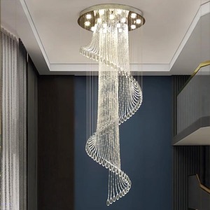 <span class=keywords><strong>Lustre</strong></span> en cristal LED pour plafond, <span class=keywords><strong>style</strong></span> luxueux, éclairage d'intérieur, villa, hôtel, escalier - Product Image 4