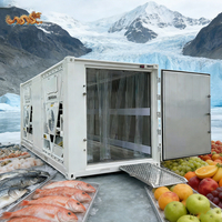 Prijs van een 20ft (20 voet) multi-cooler gekoelde blastvriezer reefer container met oprijplaten, PVC deur en gordijnen