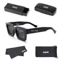 Vente en gros 2026 Lunettes de soleil tendance de haute qualité Lunettes de soleil de luxe de marque Logo personnalisé Uv400 Lunettes de soleil carrées tendance Femmes Hommes