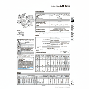 SMC Pneumatics Air Slide Table (Tabla de deslizamiento de aire) - Product Image 1