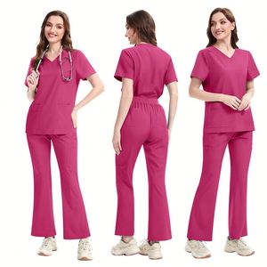 <b>Top</b> Selling Big Tall Scrubs Uniforms Sets Washable Medical Uniform Scrubs Nursing Medical Operating Scrub Hospital Uniforms Sets - Product Image 3