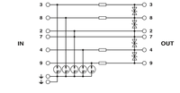 Dispositivo de protección contra sobretensiones de Ethernet industrial para PLC PAC y controladores dedicados modelo 2762265