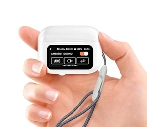 Audífonos Inalámbricos <span class=keywords><strong>Airbuds</strong></span> A9 <span class=keywords><strong>Pro</strong></span> con Pantalla Táctil, Cancelación de Ruido Activa ANC y ENC - Product Image 2