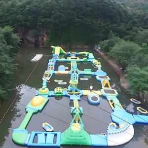 Parque acuático inflable, Parque Acuático flotante gigante, diseño personalizado, PVC duradero para Lake Sea Pool Resort, juegos acuáticos - Product Image 5