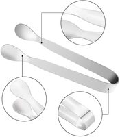 Vente en Gros Outils de Bar Personnalisés Mini Pince à Glaçons en Acier Inoxydable 18/8 de 11 cm, Pince à Sucre Dorée