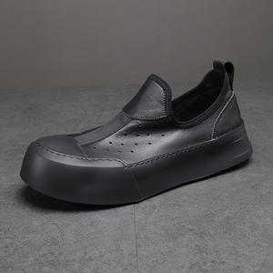 Chaussures Oxford en cuir véritable pour hommes, à enfiler, bout pointu, formelles, pour le bureau et les occasions professionnelles, classiques - Product Image 1