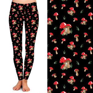 Personnalisation OEM Nouveau Legging Multiple Super Soft Buttery Soft Leggings Taille Haute Imprimé <span class=keywords><strong>Champignon</strong></span> - Product Image 1