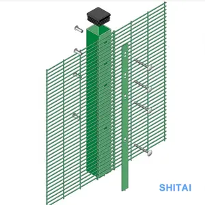 358 Fence Anti Climb Mesh Security Fence Panel Galvanized Fence Prison Security Mesh Panel