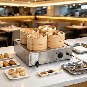 Équipement de cuisson vapeur rapide en acier inoxydable pour les pattes de poulet, les crevettes, les raviolis, restaurant chinois - Product Image 4