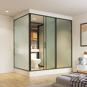 Nouvelle arrivée, <span class=keywords><strong>cabine</strong></span> <span class=keywords><strong>de</strong></span> <span class=keywords><strong>douche</strong></span> préfabriquée moderne, personnalisable, confortable, écologique, rectangulaire, taille 2115A, porte coulissante - Product Image 2