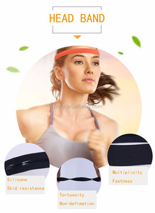 Jacquard <span class=keywords><strong>headband</strong></span> cho tập thể dục hàng ngày đàn hồi & mồ hôi hấp thụ làm bằng polyester/Nylon cho nhà Dệt May Túi giày - Product Image 6