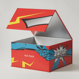 Custom Logo Luxury Magnetic Rigid Paperboard Packaging <b>Box</b> Recyclable Magnet Gift Boxes With Beauty Products - Product Image 1