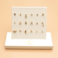 Présentoir mural Toposh en résine pour bijoux de piercing, boucles d'oreilles, bracelets, bagues et colliers – Grande taille pour la vente au détail
