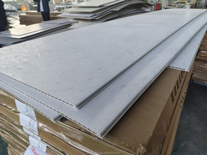 Vente chaude usine – Panneau mural SPC WPC de haute qualité en fibre de charbon, étanche, avec placage bois, pour décoration intérieure - Product Image 6