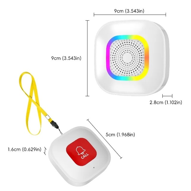 Tuya SOS Pager Android Wireless Emergency Call Button System Bar Design for Hospitals Nursing Homes Schools Elderly-Made China