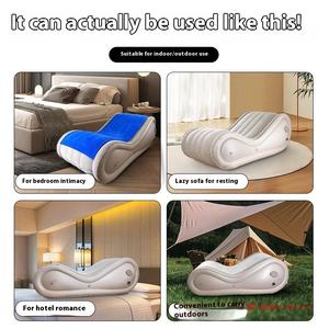 เตียงช่วยเหลือสุดเซ็กซี่ของคู่รักโซฟาแบบเป่าลมอุปกรณ์จัดท่าท่านั่งม้านั่งเล่นสนุกเฟอร์นิเจอร์เซ็กซ์ทันสมัย - Product Image 2