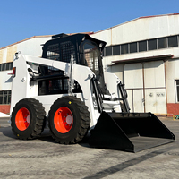 Minicaricatore Skid Steer Economico, Caricatore a Ruote Compatto con Motore CE EPA, Accessori per Skid Steer