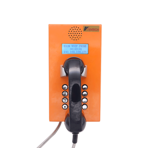 Teléfono Público Antivandálico y Antipolvo con Botón de Emergencia, Color Personalizado, para Prisiones, con Clasificación IP55, Analógico (VoIP) y Wi-Fi - Product Image 1