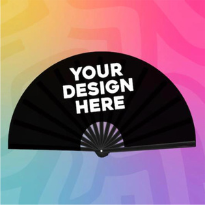 Éventails pliants personnalisés en bambou de 13 pouces pour événements, avec impression et logo, pour musique et événements, vente en gros - Product Image 5
