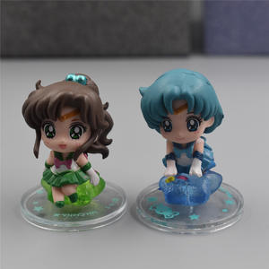 Set de Figuras de <span class=keywords><strong>Sailor</strong></span> <span class=keywords><strong>Moon</strong></span> Versión Q con Tuxedo Mask y <span class=keywords><strong>Sailor</strong></span> Scouts en Poses Lindas con Atuendos Distintivos y Bases Transparentes para Exhibición - Product Image 4