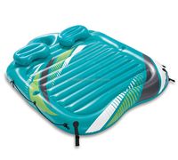 Double taille Flotteurs gonflables Piscine Matelas à air flottant pour 2 gars Chaise longue d'eau Lilo