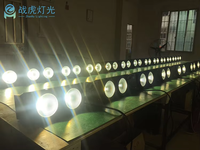 Lampu Cob LED Putih Hangat kecerahan tinggi 200W untuk panggung klub suara 2in1 aktif DMX 2 mata lampu sorot audiens IP20 berperingkat DMX512